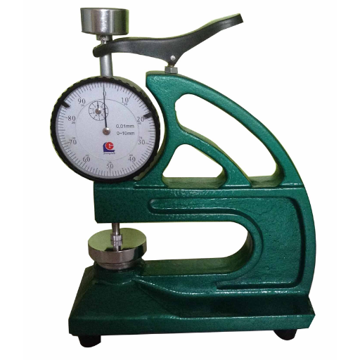 rubber thickness measuring device