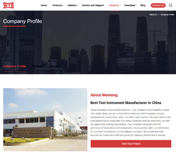 Jinan Wenteng Testing Instrument Co., Ltd.